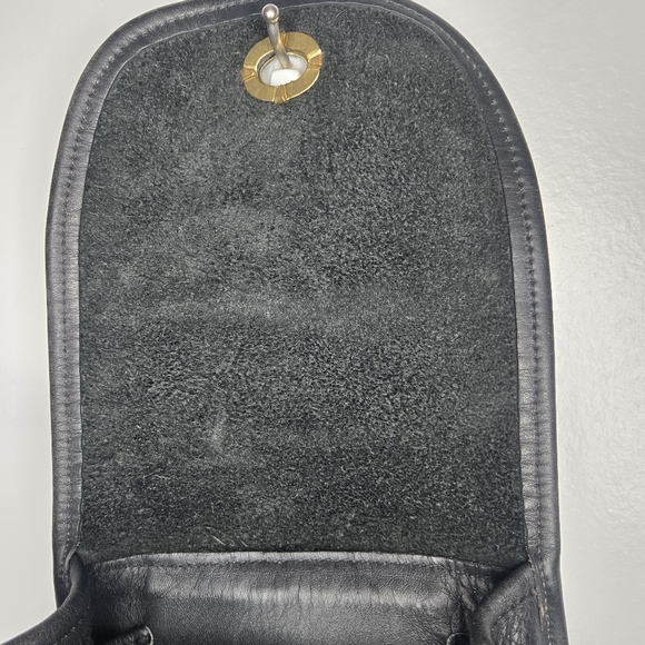 Coach Vintage Mini Backpack Black Leather DayPack 9960 90s brass hardware - Picture 15 of 16